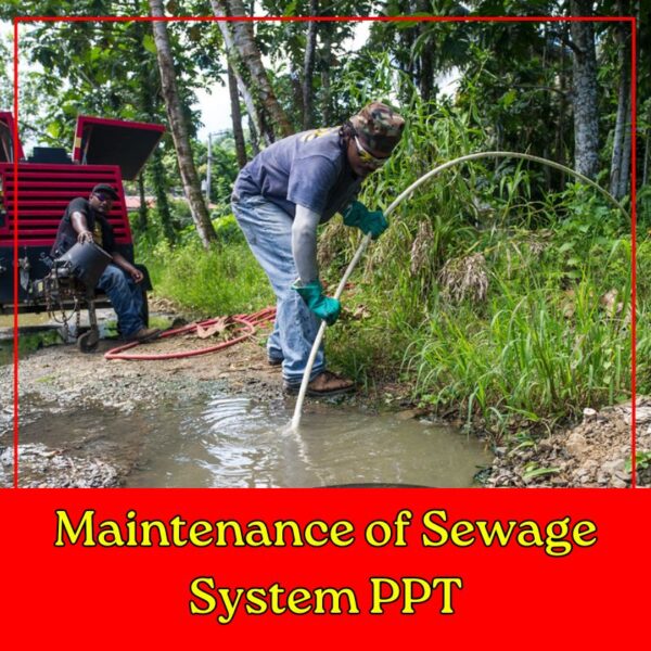 maintenance of sewage system ppt