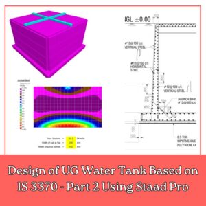 Design of UG Water Tank Based on IS 3370 - Part 2 using Staad Pro